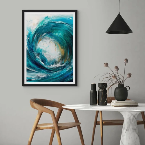 Plakat i sort ramme - Havets portal - 50x70 cm