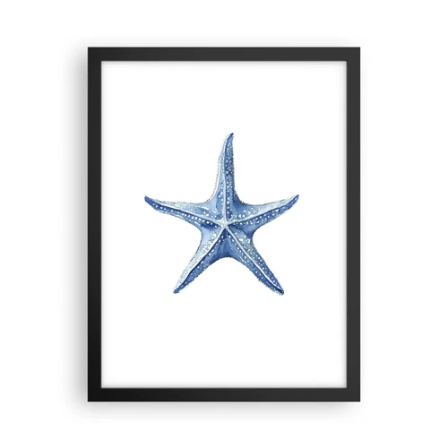 Plakat i sort ramme - Havets stjerne - 30x40 cm