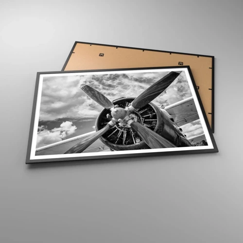Plakat i sort ramme - Himmelens erobrer - 100x70 cm