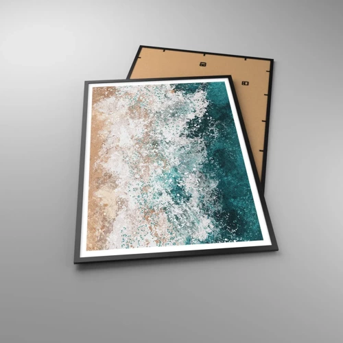 Plakat i sort ramme - Historier fra havet - 70x100 cm