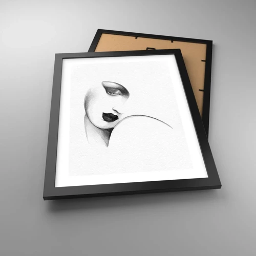 Plakat i sort ramme - I Lempickas stil - 30x40 cm