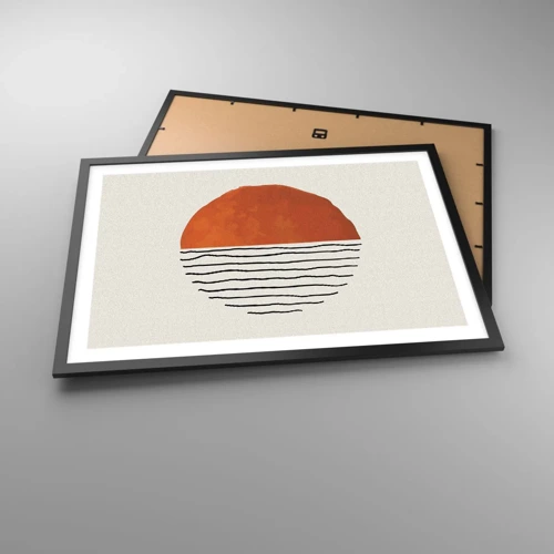 Plakat i sort ramme - I en japansk atmosfære - 70x50 cm