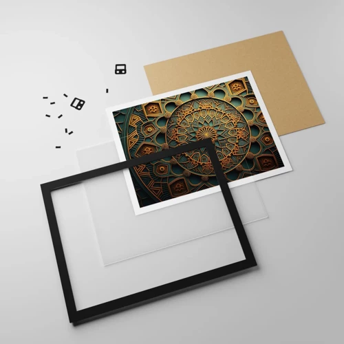Plakat i sort ramme - I et arabisk klima - 91x61 cm