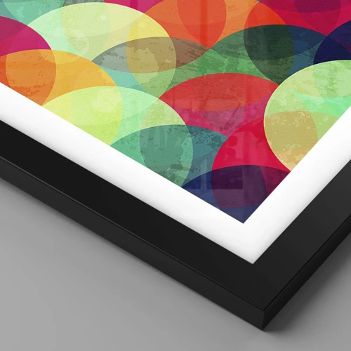 Plakat i sort ramme - Ind i regnbuens opstigning - 30x40 cm