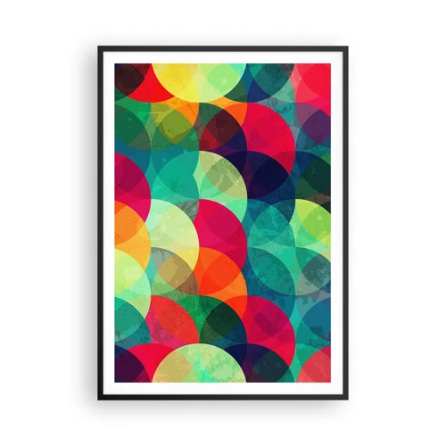 Plakat i sort ramme - Ind i regnbuens opstigning - 70x100 cm