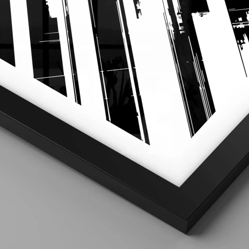 Plakat i sort ramme - Intens og dynamisk komposition - 70x100 cm