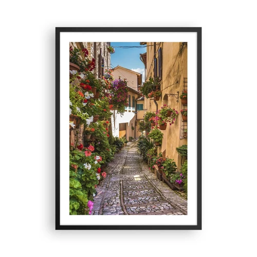 Plakat i sort ramme - Italiensk gyde - 50x70 cm