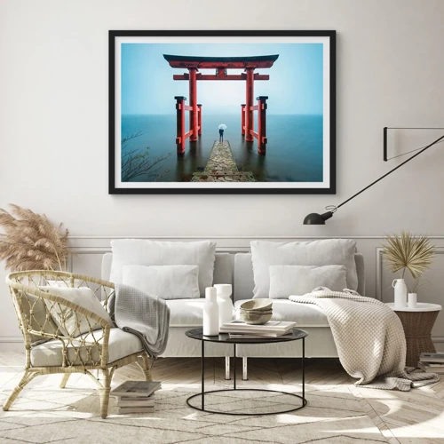 Plakat i sort ramme - Japansk drømmeri - 70x50 cm