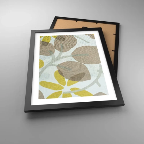 Plakat i sort ramme - Komposition i solskinnet - 30x40 cm