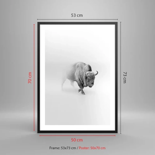 Plakat i sort ramme - Kongen af prærien - 50x70 cm