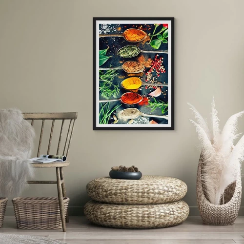 Plakat i sort ramme - Kulinarisk magi - 70x100 cm