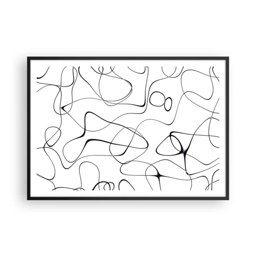 Plakat i sort ramme - Livets veje, skæbnens omskiftelser - 100x70 cm