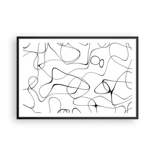 Plakat i sort ramme - Livets veje, skæbnens omskiftelser - 91x61 cm