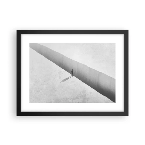 Plakat i sort ramme - Lys destination - 40x30 cm