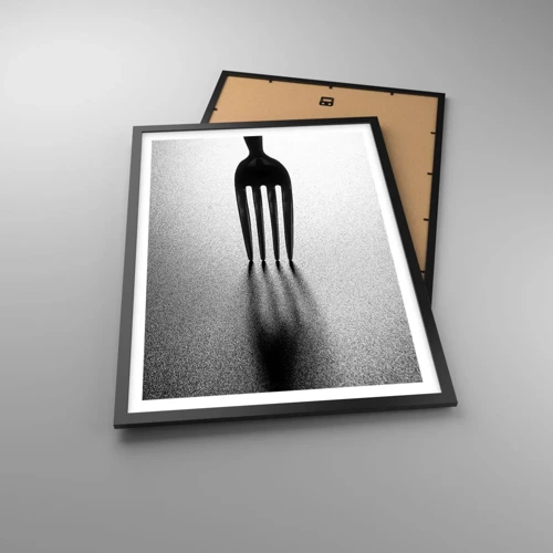 Plakat i sort ramme - Lys og skygge - 50x70 cm