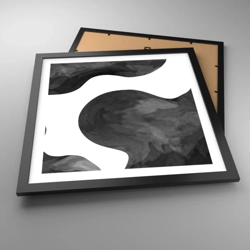 Plakat i sort ramme - Mælkevejen - 40x40 cm