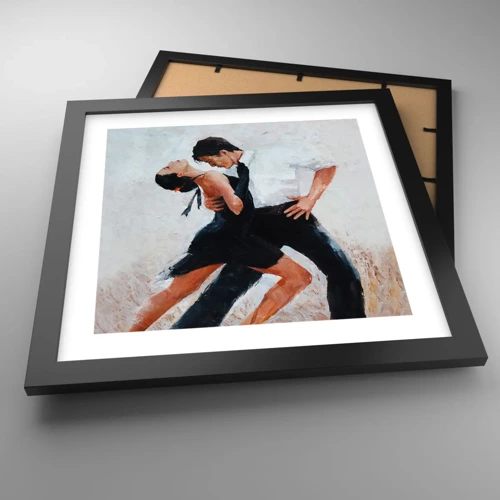 Plakat i sort ramme - Mine drømmes tango - 30x30 cm