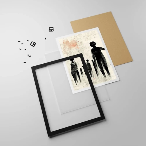 Plakat i sort ramme - Mod ensomhed - 61x91 cm