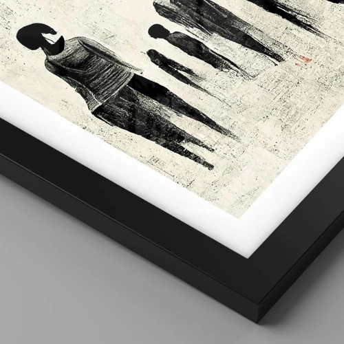 Plakat i sort ramme - Mod ensomhed - 61x91 cm