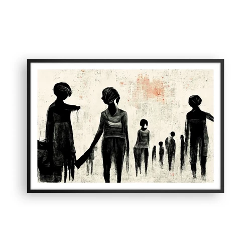 Plakat i sort ramme - Mod ensomhed - 91x61 cm