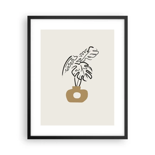 Plakat i sort ramme - Monstera - udsmykning af huset - 40x50 cm