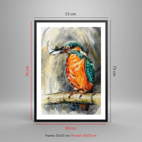 Plakat i sort ramme - Naturens lov - 50x70 cm