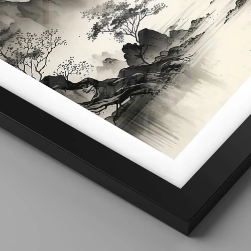 Plakat i sort ramme - Orientens unikke charme - 100x70 cm