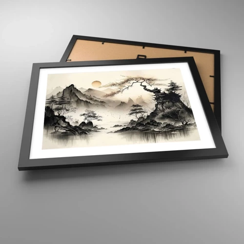Plakat i sort ramme - Orientens unikke charme - 40x30 cm