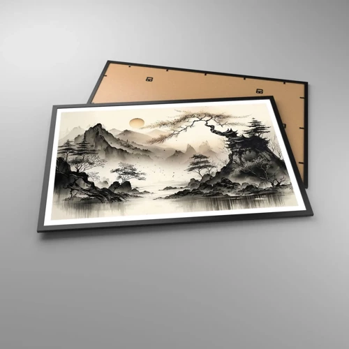 Plakat i sort ramme - Orientens unikke charme - 91x61 cm