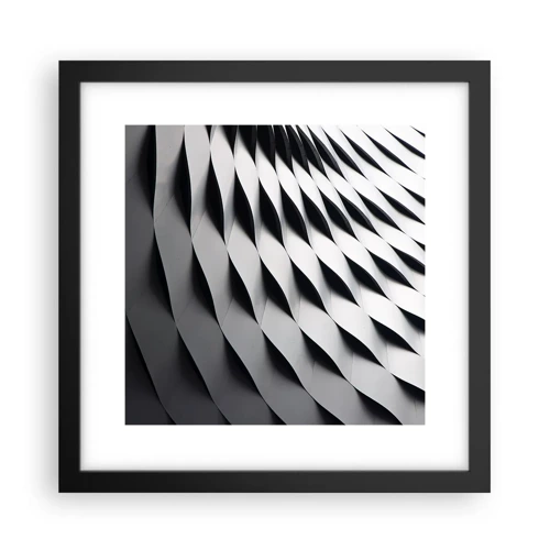 Plakat i sort ramme - På bølgernes overflade - 30x30 cm