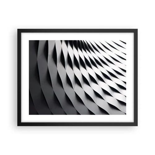 Plakat i sort ramme - På bølgernes overflade - 50x40 cm