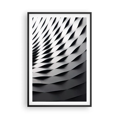Plakat i sort ramme - På bølgernes overflade - 61x91 cm