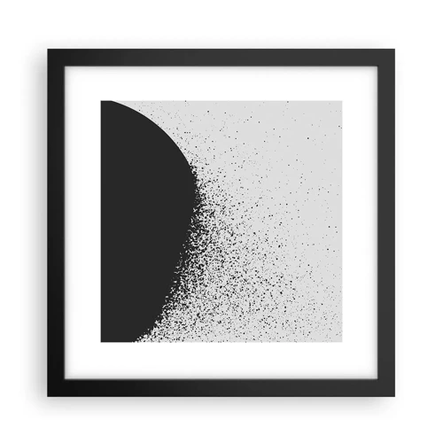 Plakat i sort ramme - Partikelbevægelse - 30x30 cm