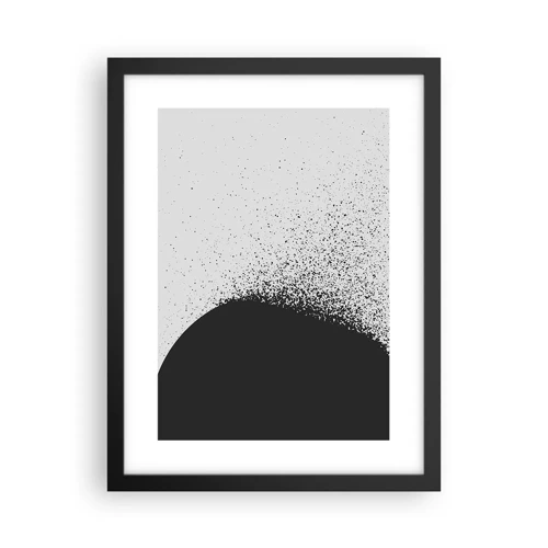 Plakat i sort ramme - Partikelbevægelse - 30x40 cm