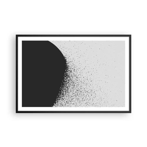 Plakat i sort ramme - Partikelbevægelse - 91x61 cm