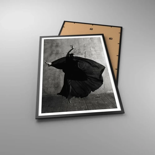 Plakat i sort ramme - Passioneret bælte - 61x91 cm