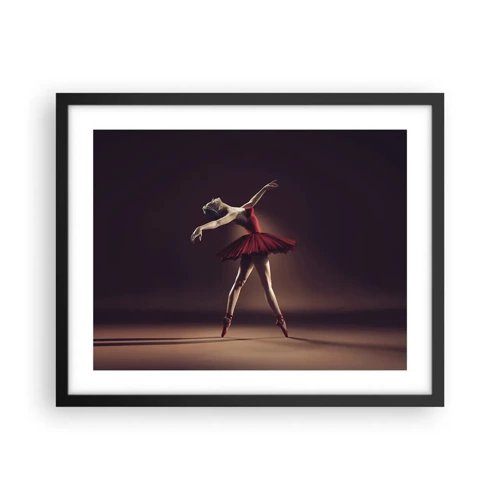 Plakat i sort ramme - Prima ballerina - 50x40 cm