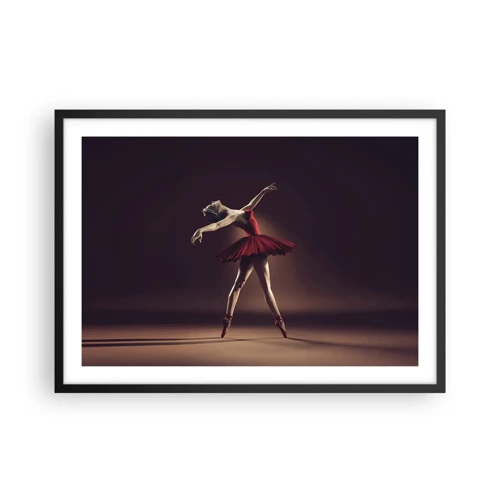 Plakat i sort ramme - Prima ballerina - 70x50 cm