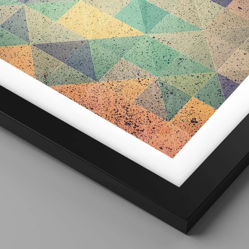 Plakat i sort ramme - Republikken trekanter - 40x50 cm