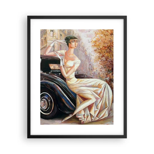 Plakat i sort ramme - Retro elegance - 40x50 cm