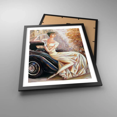 Plakat i sort ramme - Retro elegance - 40x50 cm