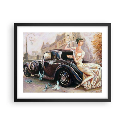 Plakat i sort ramme - Retro elegance - 50x40 cm