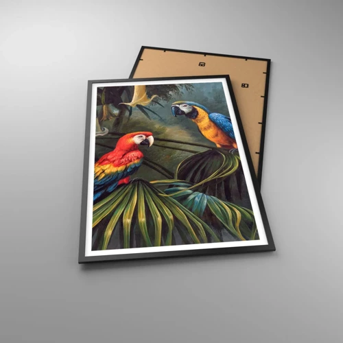 Plakat i sort ramme - Romantik i troperne - 61x91 cm