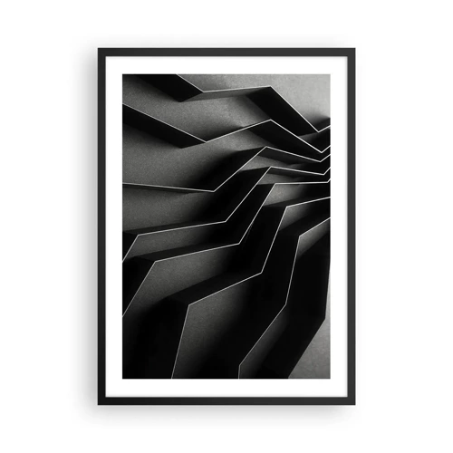 Plakat i sort ramme - Rumlig orden - 50x70 cm