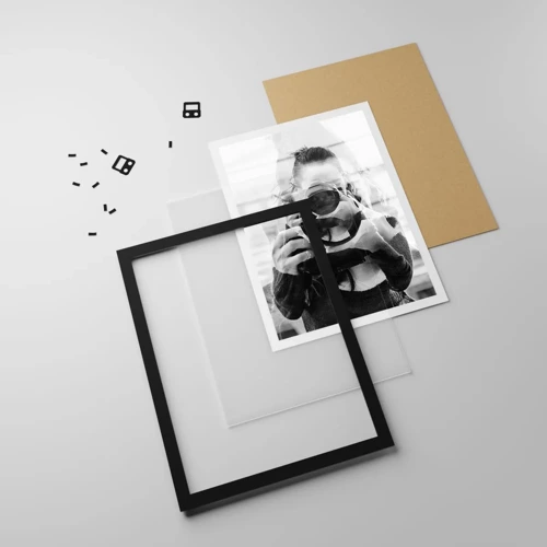 Plakat i sort ramme - Skaber og materiale - 50x70 cm