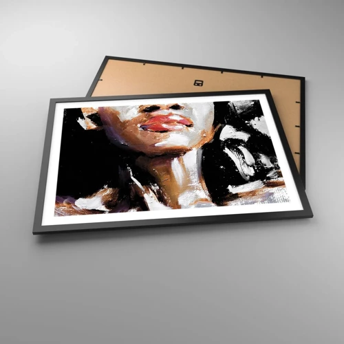 Plakat i sort ramme - Stolthed uden fordomme - 70x50 cm
