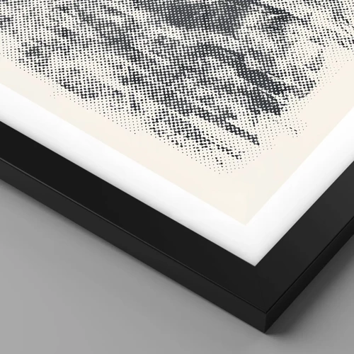 Plakat i sort ramme - Tågeagtig sammensætning - 30x40 cm