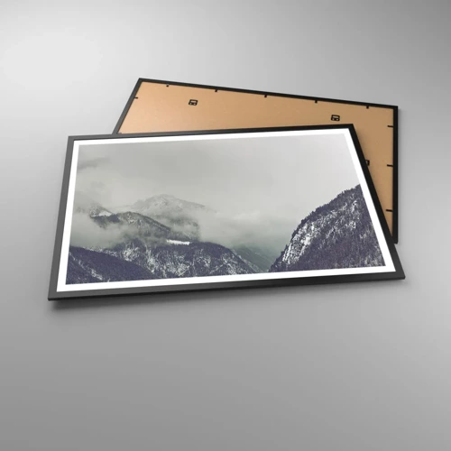 Plakat i sort ramme - Tåget dal - 91x61 cm