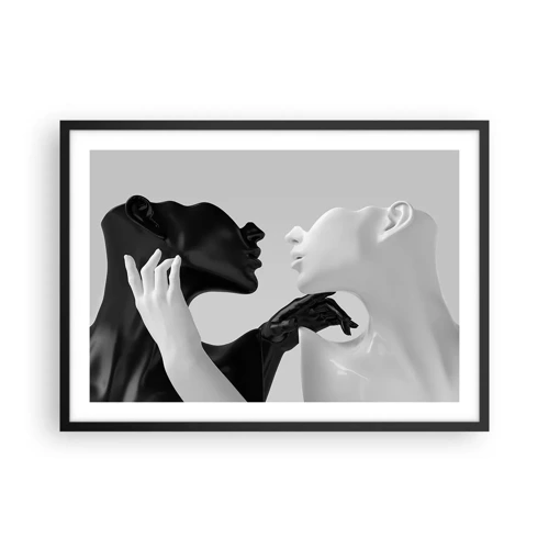 Plakat i sort ramme - Tiltrækning - begær - 70x50 cm