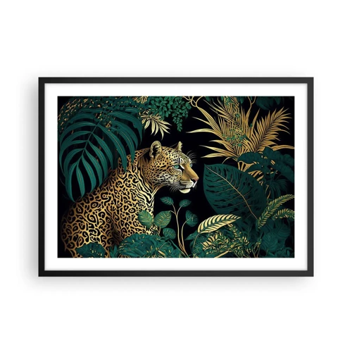 Plakat i sort ramme - Værten i junglen - 70x50 cm